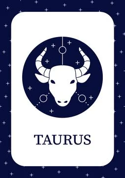 Taurus card icon Stock Illustration