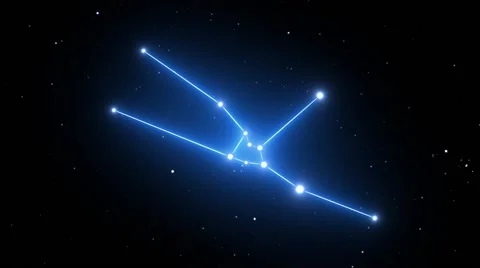 Taurus Constellation on a Beautiful Starry Night Background Stock Footage 67389057