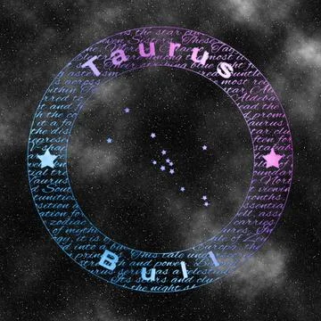 Taurus Constellation, Bull Constellation Stock Illustration