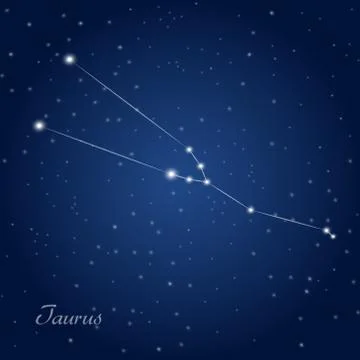 Taurus constellation Stock Illustration