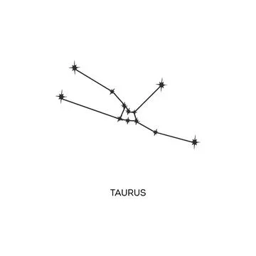 Taurus constellation vector illustration Stock Illustration