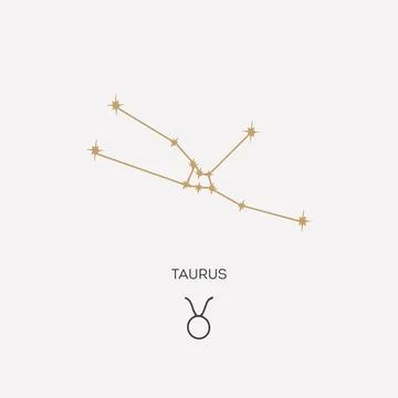 Taurus constellation vector illustration Stock Illustration