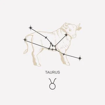 Taurus constellation vector illustration Stock Illustration
