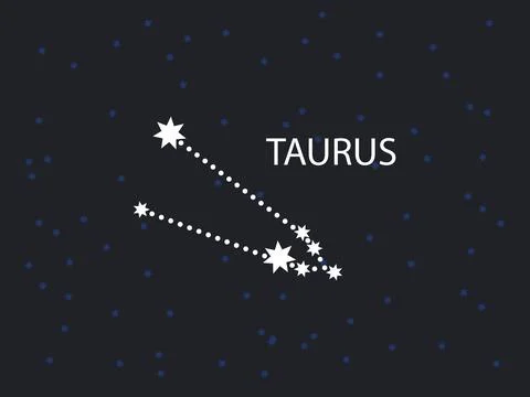 Taurus Horoscope Symbol Stock Illustration