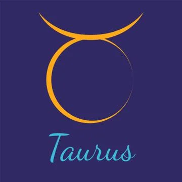 Taurus vector zodiac icon. Stock Illustration