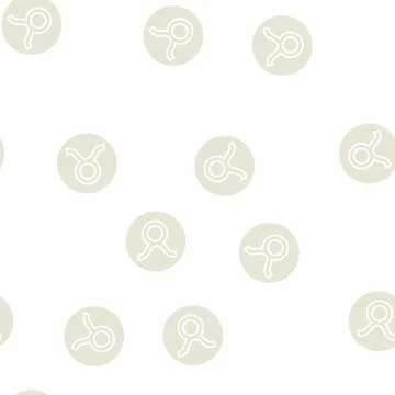 Taurus zodiac glyph seamless pattern Stock Illustration