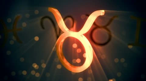 Taurus zodiac sign. Stock Footage 21364534