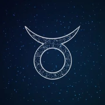 Taurus zodiac sign. Stock Illustration