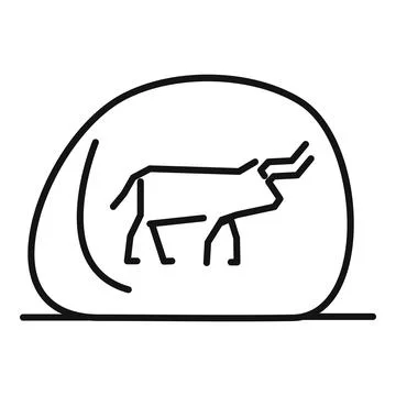 Taurus zodiac sign representing perseverance and sensuality Stock Illustration