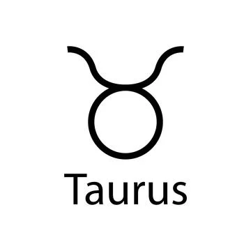 Taurus zodiac symbol icon vector Stock Illustration