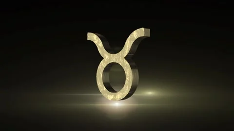 Taurus Zodiac Three Dimensional Animation Vídeos de archivo 171104445