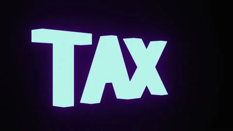 TAX 3D Text effect animation Stock Footage 226812522