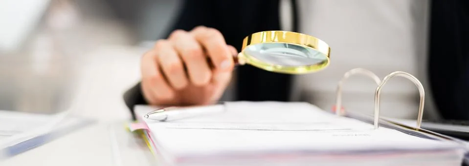 Tax Accountant Advisor Using Computer Stock Photos