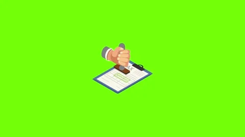Tax approved icon animation Stock Footage 156465668