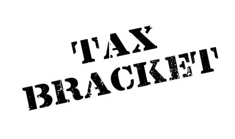 Tax Bracket rubber stamp Stock Illustration
