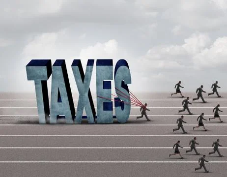 Tax Burden Stock Illustration