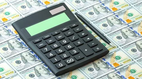 Tax calculating Stock Illustration