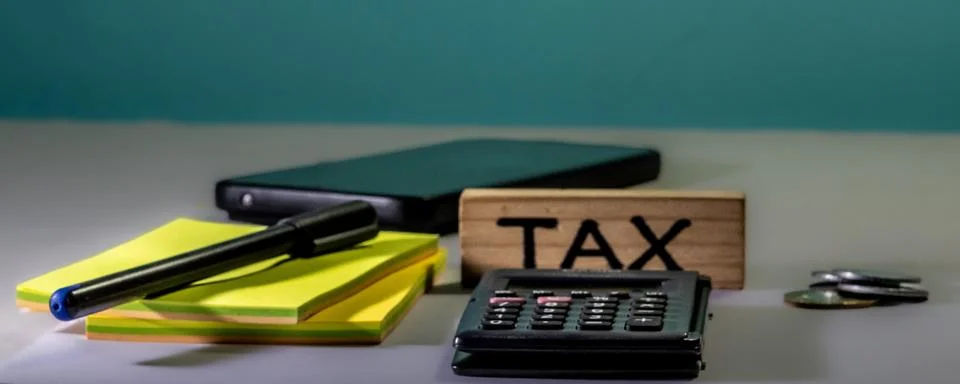 Tax Calculation Essentials Stock Photos