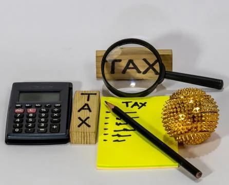 Tax Calculation Essentials Stock Photos