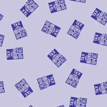 Tax calculation glyph vector seamless pattern Stock Illustration