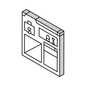 Tax calculation isometric icon vector illustration Illustrazione stock