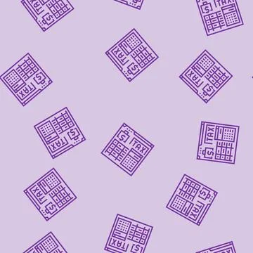 Tax calculation line seamless pattern Stock Illustration