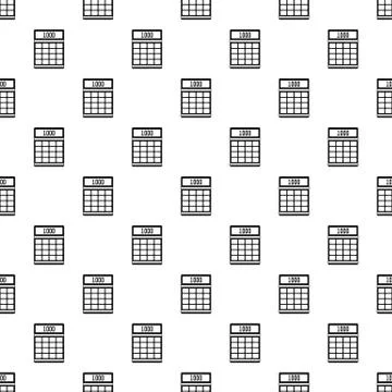 Tax calculator pattern seamless Stock Illustration