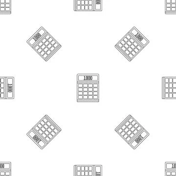 Tax calculator pattern seamless vector Stock Illustration