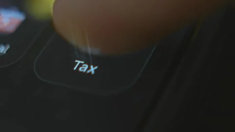 Tax category in Expense Tracker app Video stock 303821970