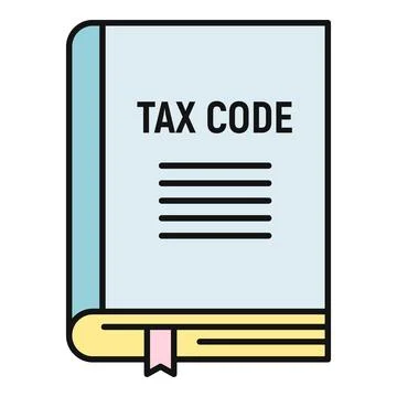 Tax code book representing government financial regulation イラスト素材