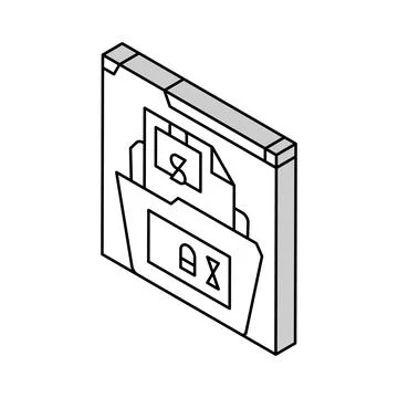Tax compliance isometric icon vector illustration Stock Illustration