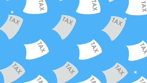 Tax day animation with documents pattern 動画素材 150690546