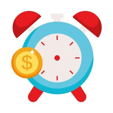 Tax day clock Stock Illustration