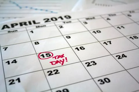 Tax day concept Stock Photos