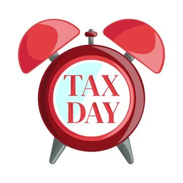 Tax day timer Stock Illustration