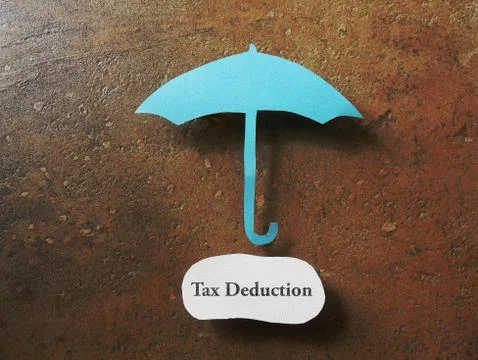 Tax deduction concept Stock Photos