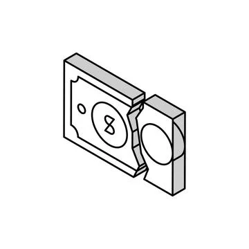 Tax deductions isometric icon vector illustration Stock Illustration
