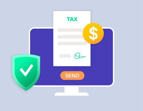 Tax document form Illustrazione stock
