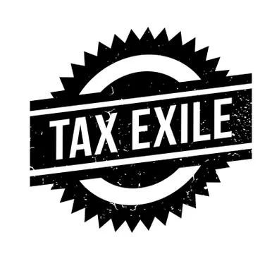Tax Exile rubber stamp Stock Illustration