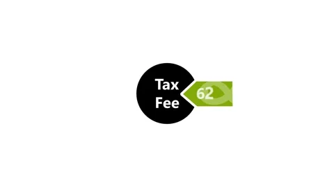 Tax Fee Pie Chart Business Finance Concept Animation financial concept d 스톡 동영상 341008227