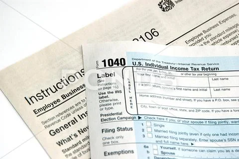 Tax filing Stock Photos