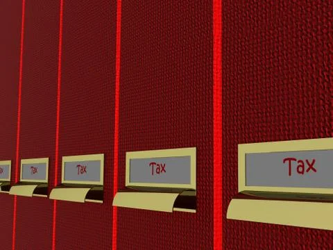 Tax folder イラスト素材