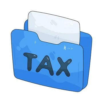 Tax folder Stock Illustration