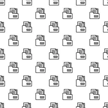 Tax folder pattern seamless Stock Illustration