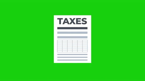 Tax form animation. Stock Footage 222944265