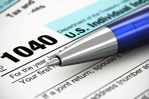 Tax form concept Stock Illustration