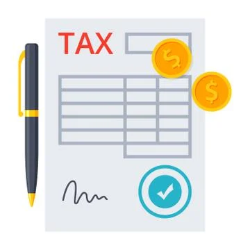 Tax Form Concept Illustrazione stock
