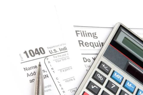 Tax form Foto stock