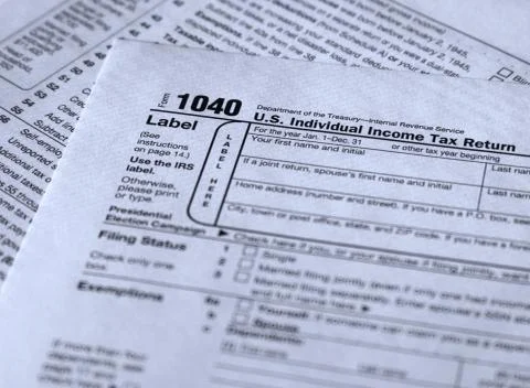 Tax form Stock Photos