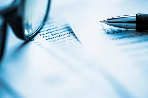 Tax forms Stock Photos